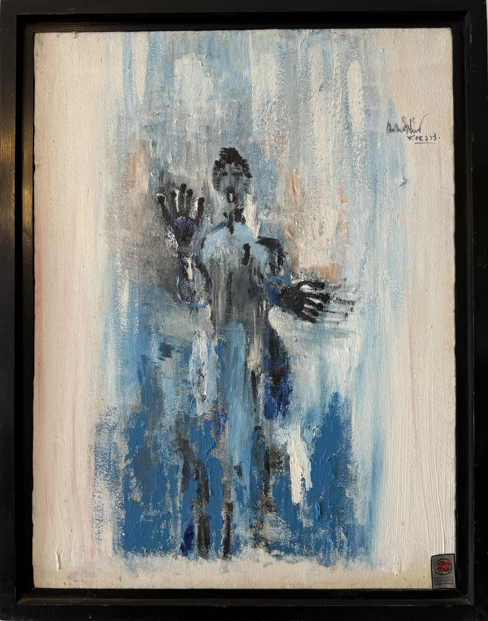 13.Acrylic On Canvas Suffocation (21" ×26")
